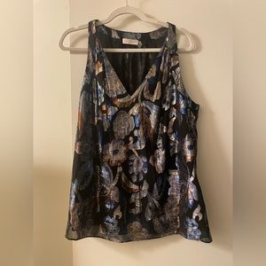 Ramy Brook embroidered metallic tank. NWOT. Never been worn
